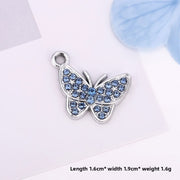 Light Blue Butterfly Silver