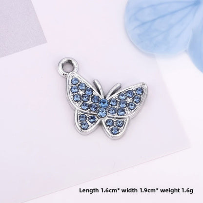 Butterfly Love Charms Jewelry Accessories In Alloy Featuring Elegant Colour Design