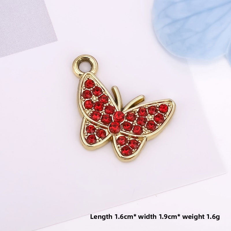 Butterfly Love Charms Jewelry Accessories In Alloy Featuring Elegant Colour Design