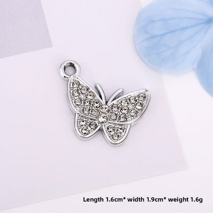 Butterfly Love Charms Jewelry Accessories In Alloy Featuring Elegant Colour Design