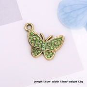 Light Green Butterfly Gold