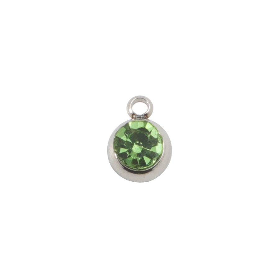 Circle Pendant Jewelry Accessory With PVD Coated Finish, Stylish And Durable Design