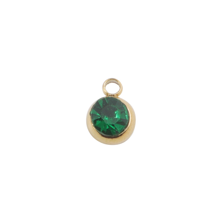 Circle Pendant Jewelry Accessory With PVD Coated Finish, Stylish And Durable Design