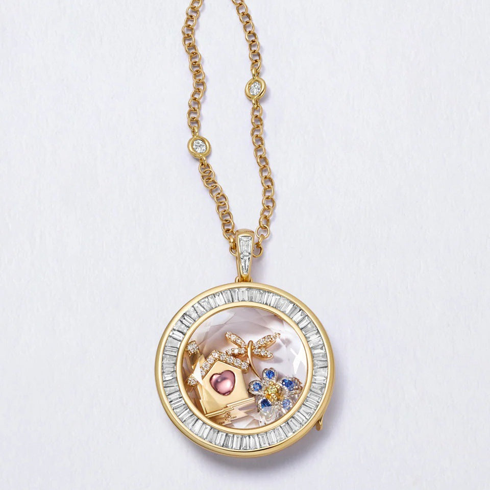Glass Locket Charms In Colour, Jewelry Accessories Featuring Elegant Design
