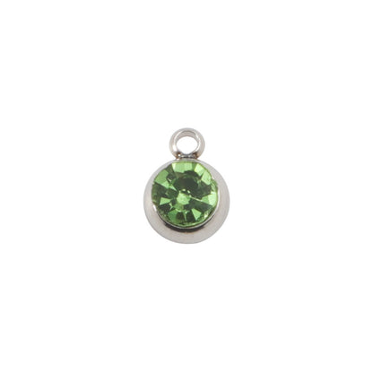 Circle Pendant Jewelry Accessory With PVD Coated Finish, Stylish And Durable Design