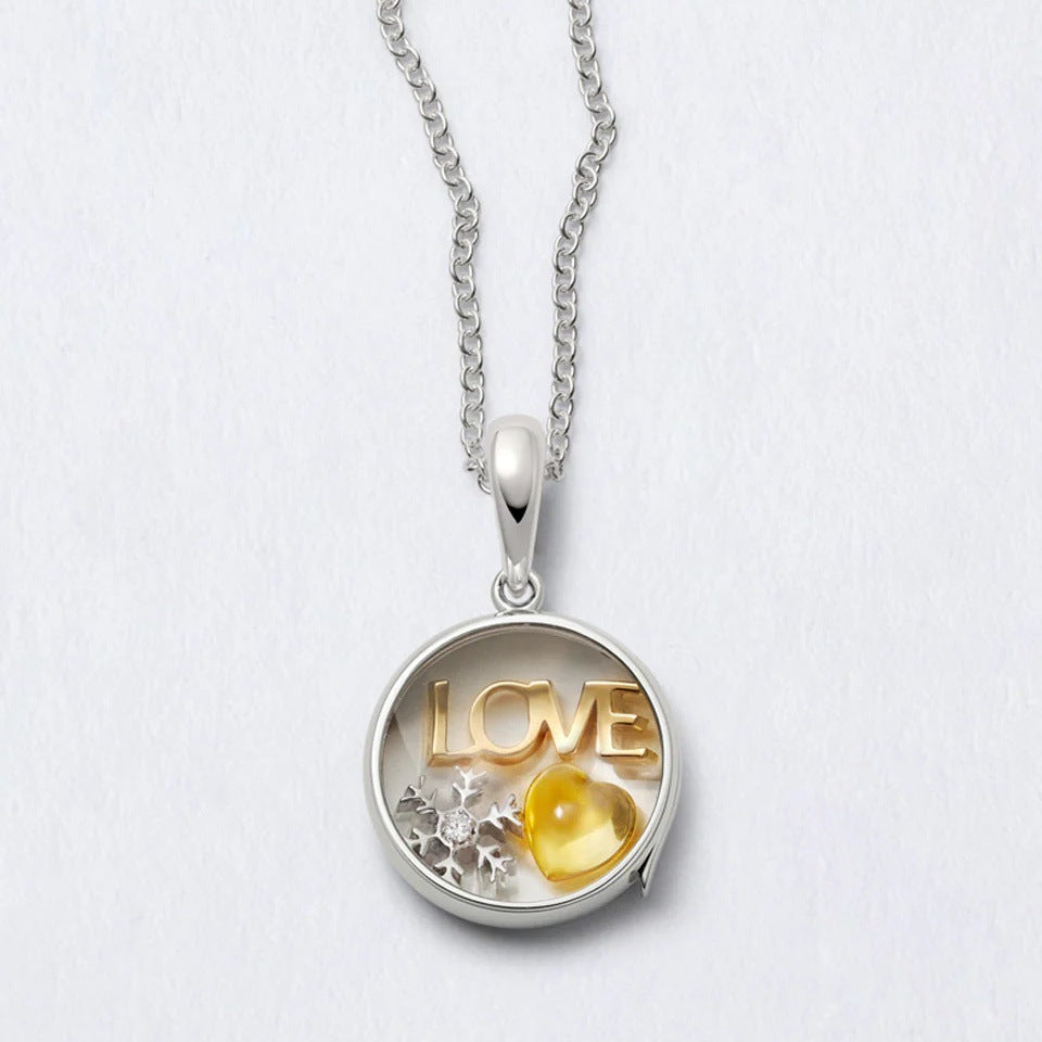 Glass Locket Charms In Colour, Jewelry Accessories Featuring Elegant Design