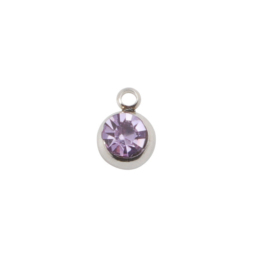 Circle Pendant Jewelry Accessory With PVD Coated Finish, Stylish And Durable Design