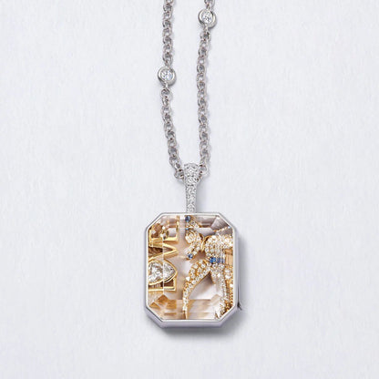 Glass Locket Charms In Colour, Jewelry Accessories Featuring Elegant Design