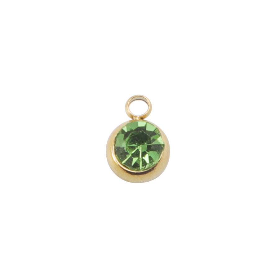 Circle Pendant Jewelry Accessory With PVD Coated Finish, Stylish And Durable Design
