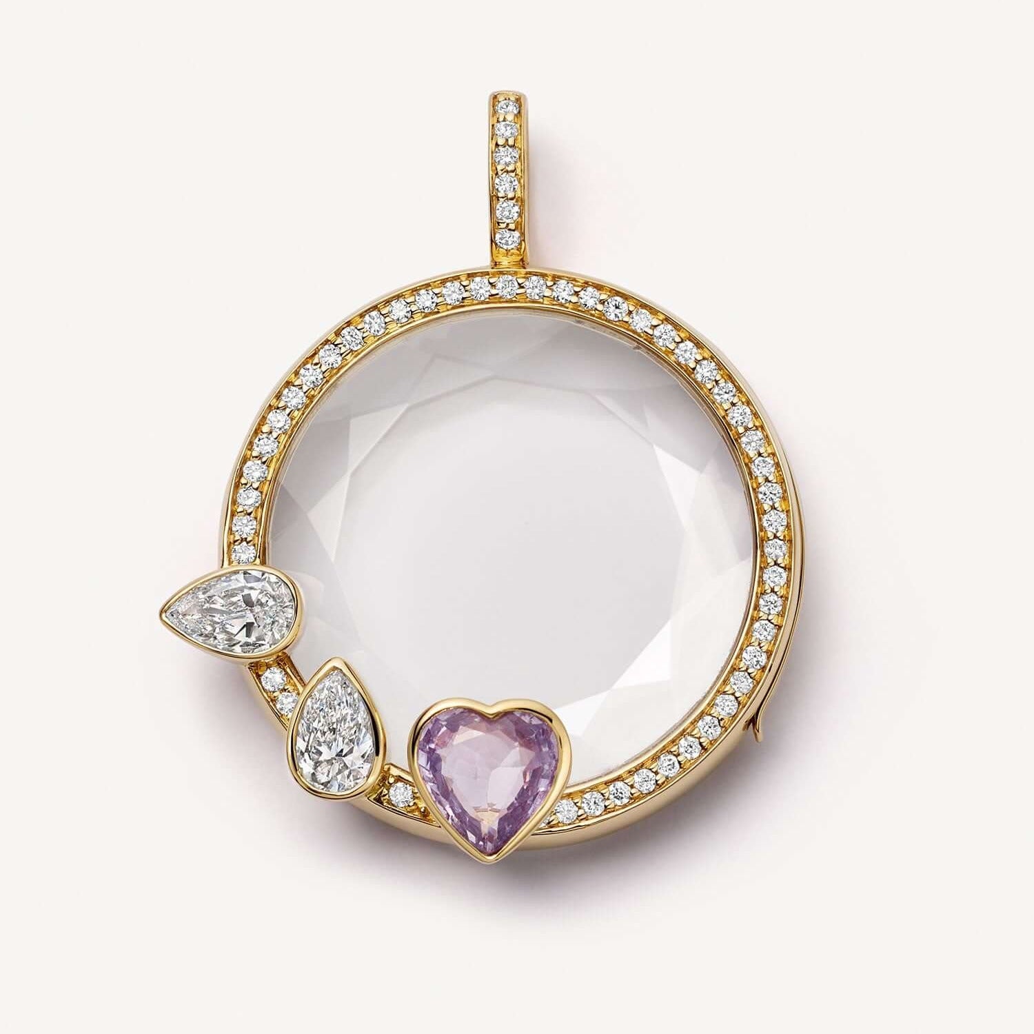 Glass Locket Charms In Colour, Jewelry Accessories Featuring Elegant Design
