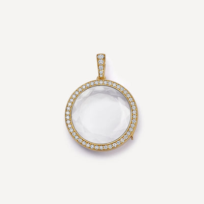 Glass Locket Charms In Colour, Jewelry Accessories Featuring Elegant Design