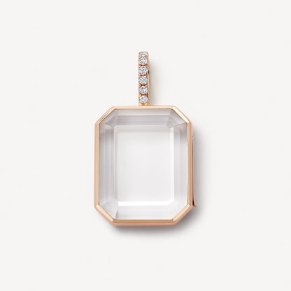 Glass Locket Charms In Colour, Jewelry Accessories Featuring Elegant Design