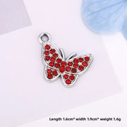 Big Red Butterfly Silver