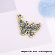Light Blue Butterfly Gold
