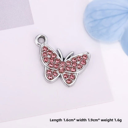 Butterfly Love Charms Jewelry Accessories In Alloy Featuring Elegant Colour Design