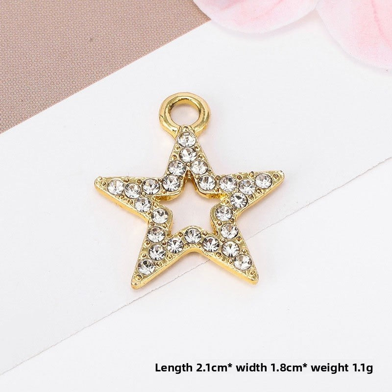 Golden Alloy Notes Love Charms Jewelry Accessories