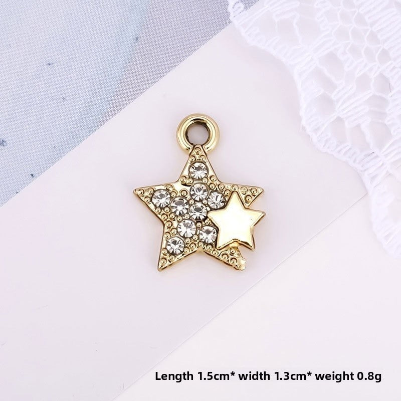 Golden Alloy Notes Love Charms Jewelry Accessories