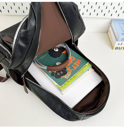 Wear-Resistant School Backpack For Women Featuring Durable PU Material