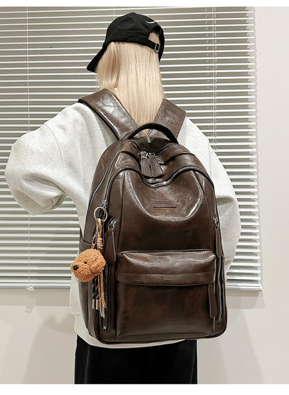 Wear-Resistant School Backpack For Women Featuring Durable PU Material
