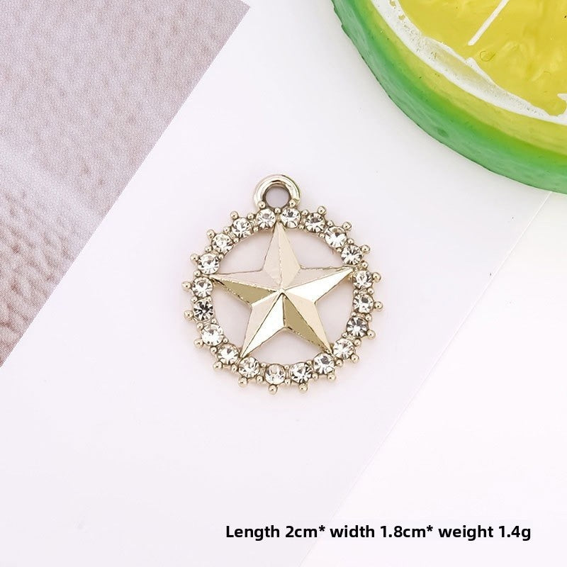 Golden Alloy Notes Love Charms Jewelry Accessories