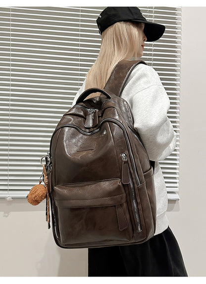 Wear-Resistant School Backpack For Women Featuring Durable PU Material