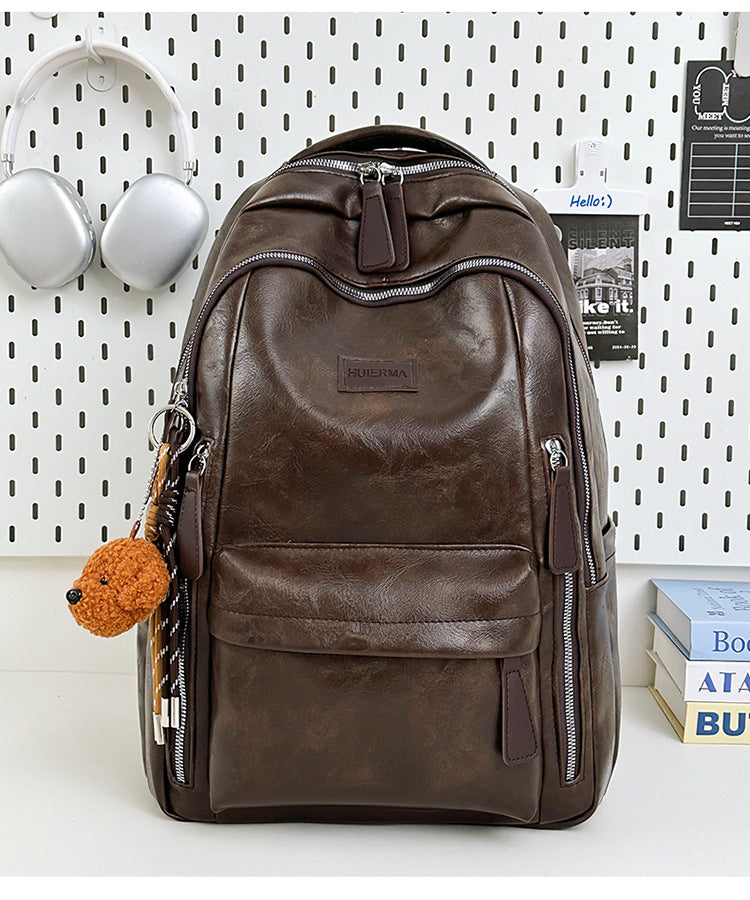Wear-Resistant School Backpack For Women Featuring Durable PU Material