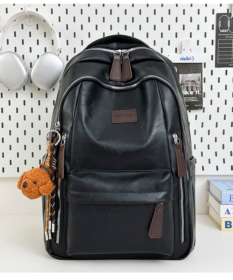 Wear-Resistant School Backpack For Women Featuring Durable PU Material