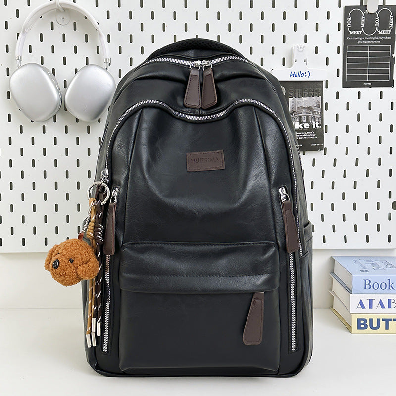 Wear-Resistant School Backpack For Women Featuring Durable PU Material