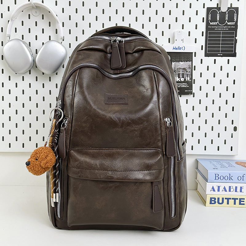 Wear-Resistant School Backpack For Women Featuring Durable PU Material