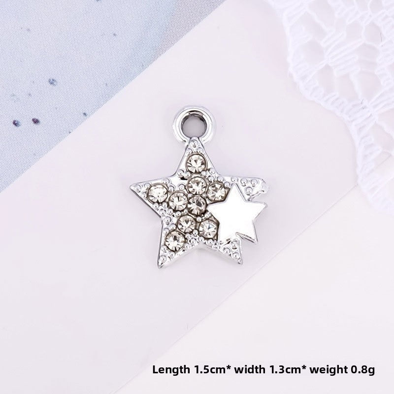 Golden Alloy Notes Love Charms Jewelry Accessories