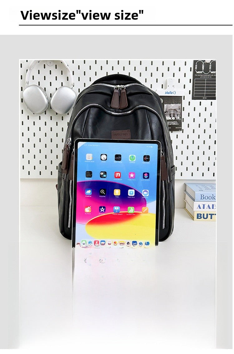 Wear-Resistant School Backpack For Women Featuring Durable PU Material