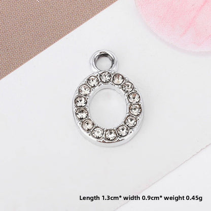 Golden Alloy Letter Love Charms Jewelry Accessories