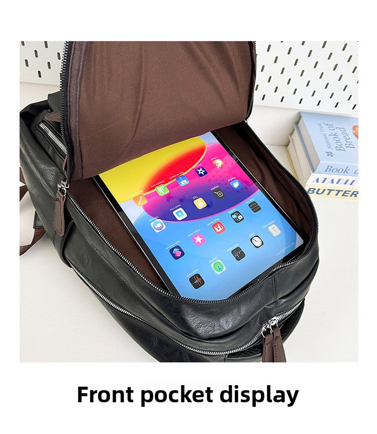 Wear-Resistant School Backpack For Women Featuring Durable PU Material
