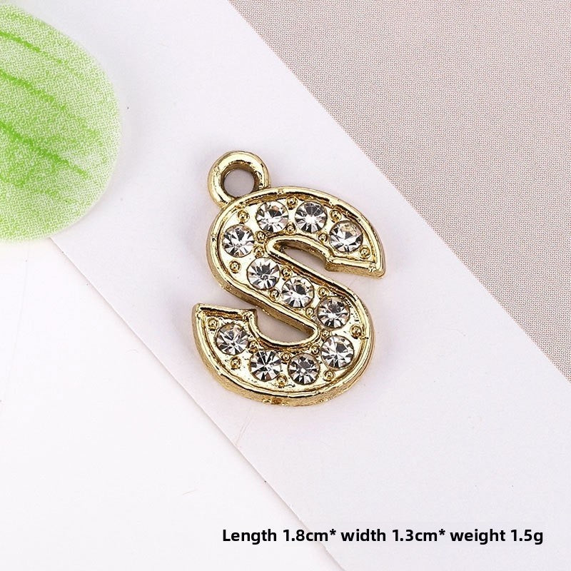 Golden Alloy Notes Love Charms Jewelry Accessories