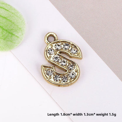Golden Alloy Notes Love Charms Jewelry Accessories