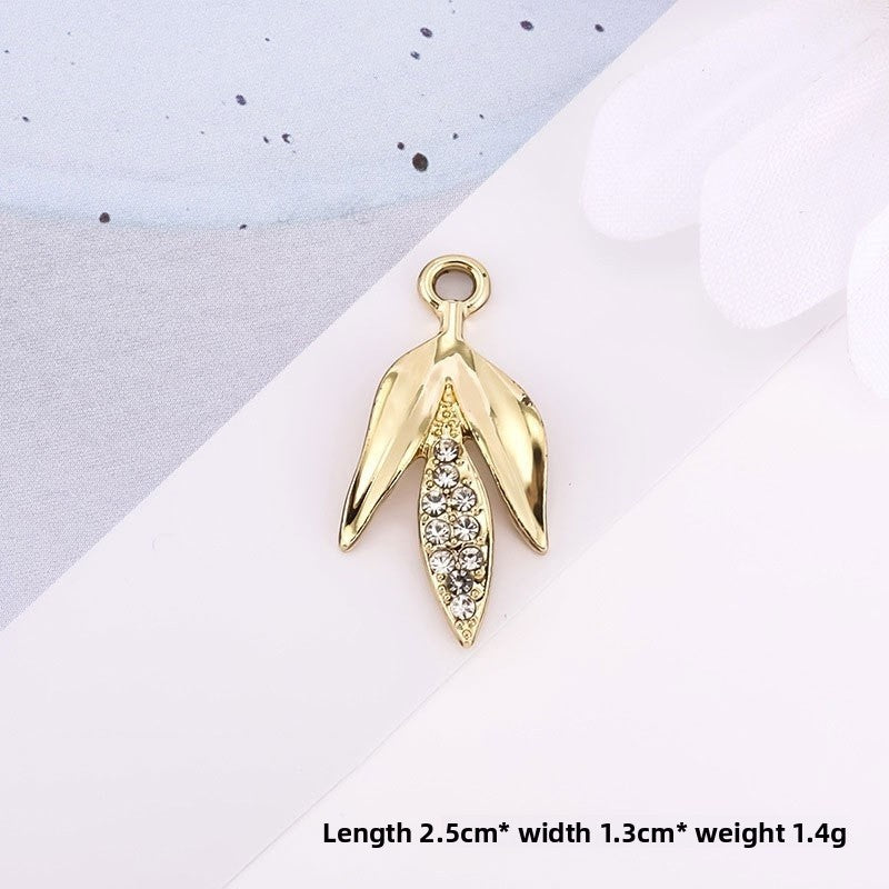 Golden Alloy Notes Love Charms Jewelry Accessories