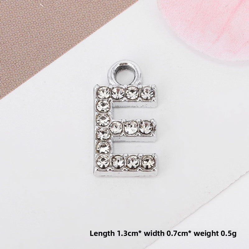 Golden Alloy Letter Love Charms Jewelry Accessories
