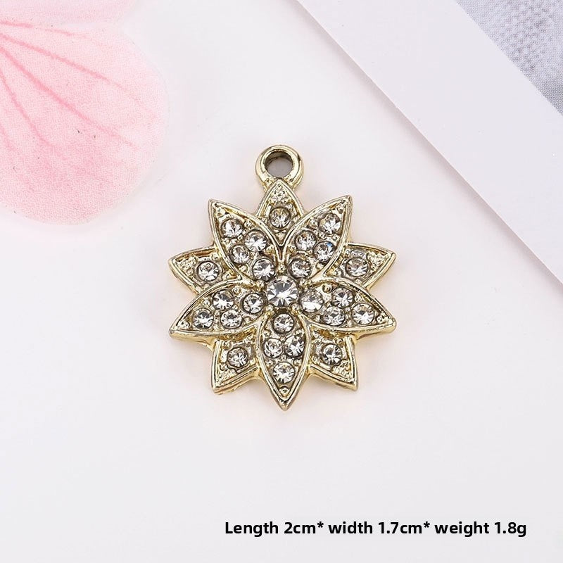 Golden Alloy Notes Love Charms Jewelry Accessories