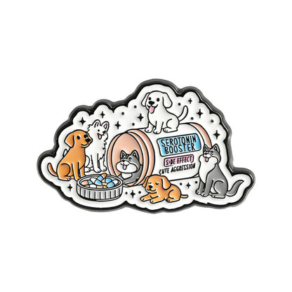 Animal Hat Pin In Alloy Featuring Stamping Craftwork, Available In Colour