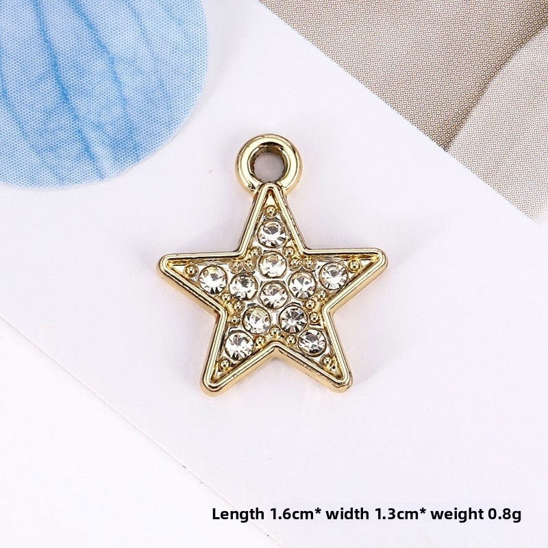 Golden Alloy Notes Love Charms Jewelry Accessories