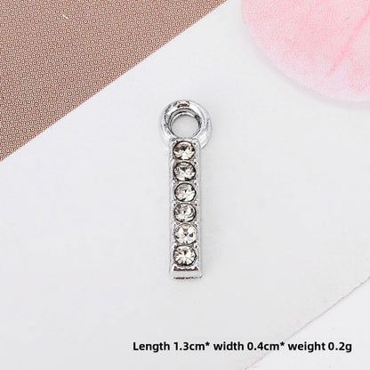 Golden Alloy Letter Love Charms Jewelry Accessories