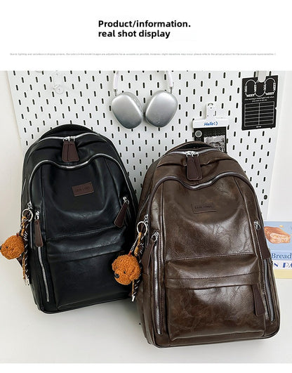 Wear-Resistant School Backpack For Women Featuring Durable PU Material