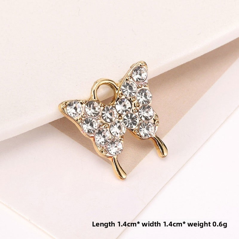 Golden Alloy Notes Love Charms Jewelry Accessories