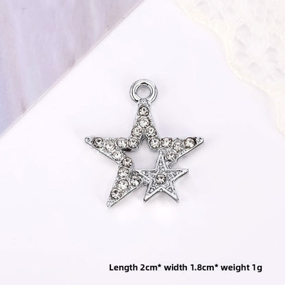 Golden Alloy Notes Love Charms Jewelry Accessories