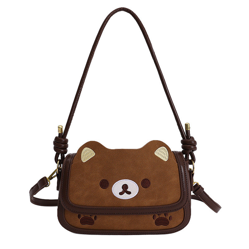 Cartoon Square PU Leather Shoulder Bag For Women, Stylish And Durable Design