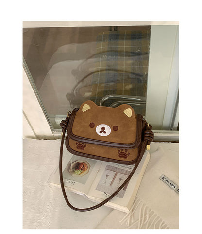Cartoon Square PU Leather Shoulder Bag For Women, Stylish And Durable Design