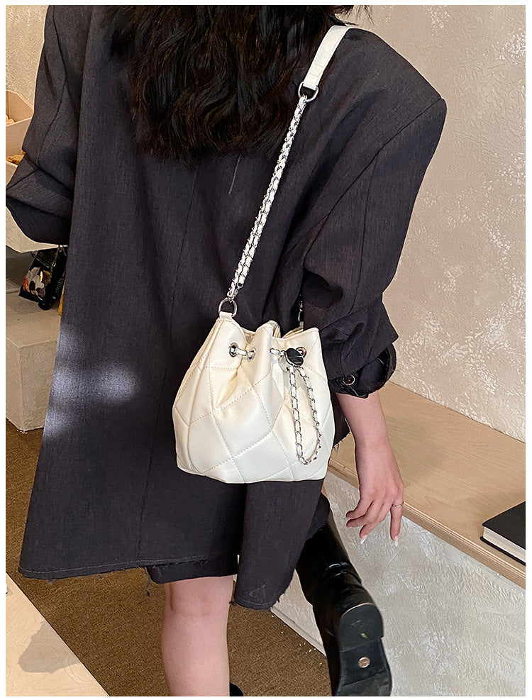 Bucket Shoulder Bag For Women In PU Leather, Stylish And Practical Design