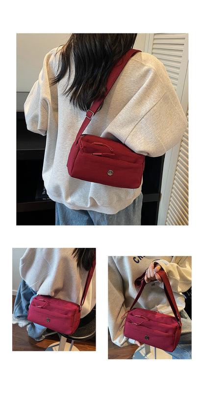 Square Polyester Shoulder Bag For Women, Stylish And Durable Design