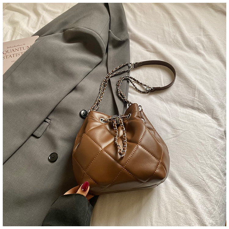 Bucket Shoulder Bag For Women In PU Leather, Stylish And Practical Design
