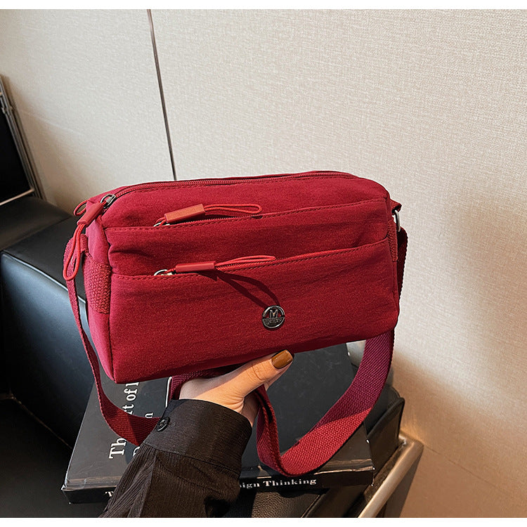 Square Polyester Shoulder Bag For Women, Stylish And Durable Design